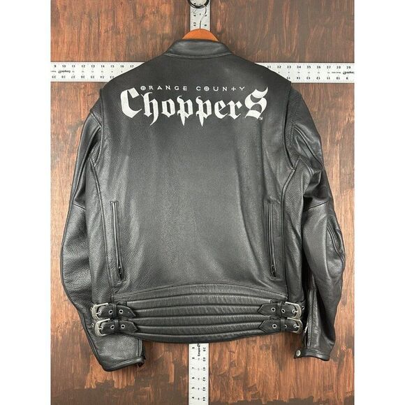 Orange County Choppers Power Trip Leather Jacket Black Signed Autographed Mikey - Picture 12 of 14